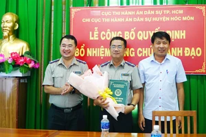 Chi cục Thi hành án huyện Hóc Môn có Chi cục trưởng mới
