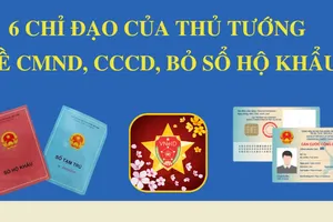 6 chỉ đạo của Thủ tướng về CMND, CCCD gắn chíp, bỏ sổ hộ khẩu