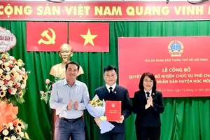 TAND huyện Hóc Môn có tân Phó Chánh án