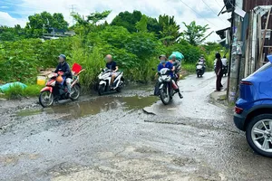 Dân kêu trời vì đường Lương Ngọc Quyến xuống cấp, rác bủa vây