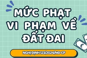 Infographic: Mức phạt các lỗi vi phạm đất đai thường gặp (mới nhất)