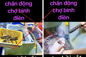 Sự thật về clip 'mực nhồi sắt' tại chợ Bình Điền 