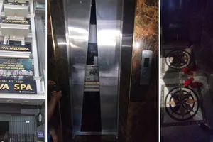 Mất điện đột ngột, 4 người kẹt trong thang máy