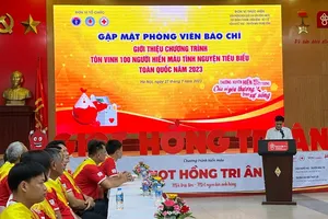 Tôn vinh 100 người hiến máu tình nguyện năm 2023