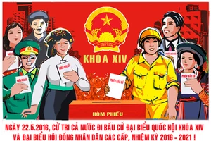 Áp phích cổ động bầu cử đại biểu Quốc hội, HĐND khóa trước.