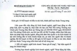 Công văn 4750 của Bộ Kế hoạch và Đầu tư kết thúc cuộc tranh luận với Bộ Tư pháp về các ngành nghề tư vấn pháp luật.