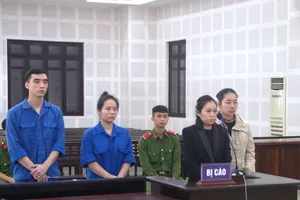 Các bị cáo tại toà. Ảnh: MT.