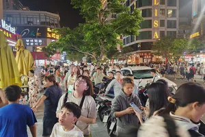 Đà Nẵng: 'Khu phố tây' náo loạn vì cháy ở chung cư Mường Thanh