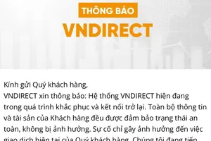 Bị tấn công mạng, hàng ngàn nhà đầu tư của VNDirect méo mặt