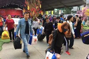 1,000 công nhân về quê ăn Tết trên chuyến xe nghĩa tình