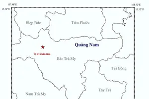 Liên tiếp động đất ở Bắc Trà My, Quảng Nam