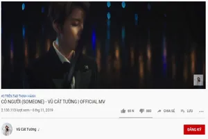 Vũ Cát Tường liên tục thăng hạng trên top trending YouTube