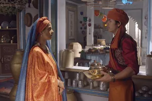 Nhờ cứu thành Baghdad, Aladdin được nhận vào cung điện để giải oan cho cha