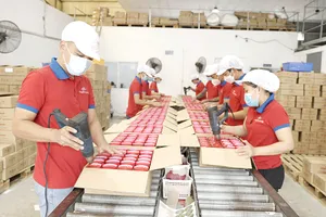 Việc xuất khẩu nông thủy sản Việt Nam đang gặp khó khăn vì cước vận chuyển tăng mạnh. Ảnh: QUANG HUY 