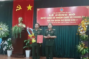 Tòa án Quân sự Quân khu 7 có chánh án mới