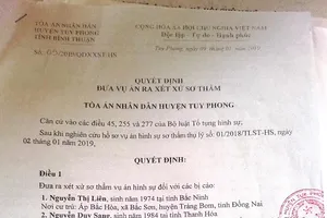 Ngày 7-3 xét xử thêm 15 người gây rối tại Bình Thuận