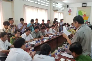 Cà Mau họp báo vụ phóng hỏa đoàn cưỡng chế thi hành án