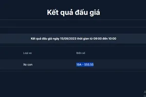 Đã tìm được chủ nhân biển số 19A-555.55 với giá gần 2,7 tỉ đồng