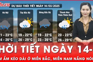 Thời tiết ngày 14-3: Nồm ẩm kéo dài ở miền Bắc, miền Nam nắng nóng