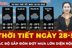 Thời tiết ngày 28-5: Bắc Bộ sắp đón đợt mưa lớn diện rộng, Trung Bộ và Nam Bộ mưa giông