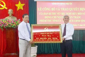 Chủ tịch UBND tỉnh Bình Phước nghỉ hưu