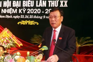 Ông Đoàn Hồng Phong tái đắc cử Bí thư Tỉnh ủy Nam Định