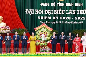 Ông Trần Quốc Vượng dự và chỉ đạo Đại hội Đảng bộ Ninh Bình