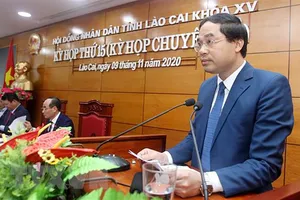 Thủ tướng phê chuẩn chức vụ Chủ tịch UBND tỉnh Lào Cai nhiệm kỳ 2016-2021 đối với ông Trịnh Xuân Trường. Ảnh: TTXVN