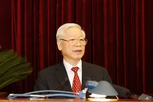 Tổng bí thư, Chủ tịch nước Nguyễn Phú Trọng phát biểu khai mạc tại hội nghị. Ảnh: TTXVN