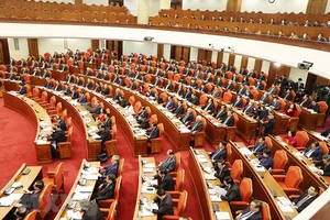 Các đại biểu dự Hội nghị Trung ương lần thứ 14. Ảnh: TTXVN