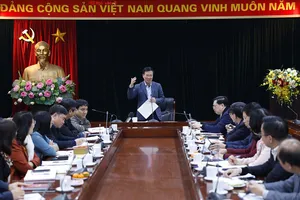 Trưởng Ban Tuyên giáo Trung ương Võ Văn Thưởng chủ trì cuộc họp. Ảnh: TTXVN)