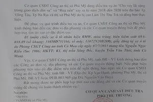 Công an truy tìm chiếc ô tô BMW liên quan vụ án của bà Lâm Thị Thu Trà