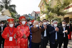 Tổng Bí thư dự Ngày hội Đại đoàn kết toàn dân tộc tại Hà Nội