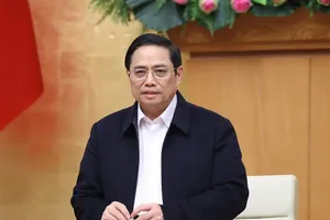 Thủ tướng Phạm Minh Chính phát biểu kết luận phiên họp Chính phủ chuyên đề tháng 11. Ảnh: TTXVN