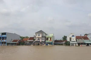 Chùm ảnh nhiều nơi ở Phú Yên ngập sâu cả mét 