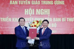 Ông Trần Thanh Lâm được bổ nhiệm làm Phó trưởng Ban Tuyên giáo Trung ương