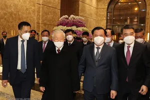 Tổng Bí thư Nguyễn Phú Trọng chúc Tết Đảng bộ, chính quyền và nhân dân Hà Nội