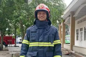 Trung úy Thái Ngô Hiếu được Bộ Công an thăng cấp hàm lên Đại úy