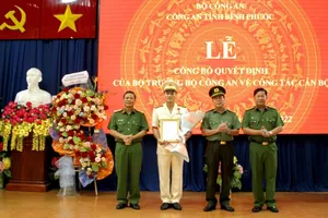 Bộ Công an bổ nhiệm nhân sự mới cho Công an Bình Phước