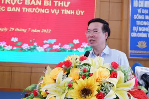 Thường trực Ban Bí thư Võ Văn Thưởng: Long An cần đẩy mạnh xây dựng, chỉnh đốn đảng