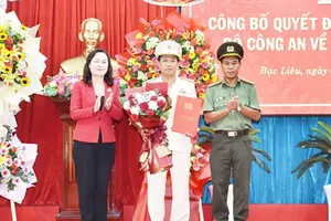 Công an tỉnh Bạc Liêu có tân phó giám đốc