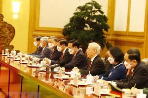 Tổng Bí thư Nguyễn Phú Trọng hội đàm với Tổng Bí thư, Chủ tịch Trung Quốc Tập Cận Bình