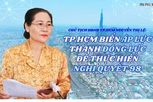Chủ tịch HĐND TP.HCM Nguyễn Thị Lệ: TP.HCM biến áp lực thành động lực mạnh mẽ để thực hiện Nghị quyết 98