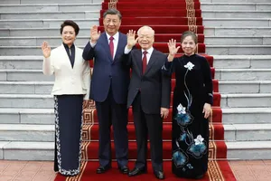 Hình ảnh hội đàm giữa Tổng Bí thư Nguyễn Phú Trọng và Tổng Bí thư, Chủ tịch Trung Quốc Tập Cận Bình