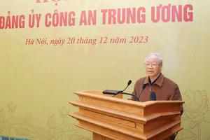Toàn văn chỉ đạo của Tổng Bí thư tại Hội nghị Đảng ủy Công an Trung ương 