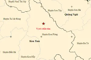Xuất hiện trận động đất tại Kon Tum