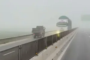 Clip tài xế lái xe tải chạy ngược chiều trên cao tốc 