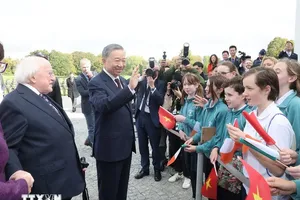 Tổng thống Ireland chủ trì Lễ đón chính thức Tổng Bí thư, Chủ tịch nước Tô Lâm