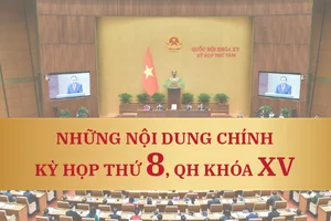 Infographic: 18 luật, 4 nghị quyết quan trọng thông qua tại Kỳ họp 8