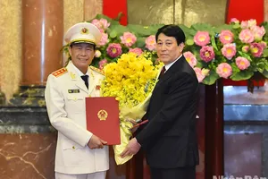 Thứ trưởng Bộ Công an Lê Quốc Hùng được thăng cấp bậc hàm Thượng tướng